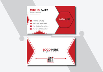 Modern business card design, Personal visiting card, Creative business card design, Modern presentation card design, Professional visiting card design, Vector illustration.