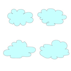 Obraz premium set of clouds