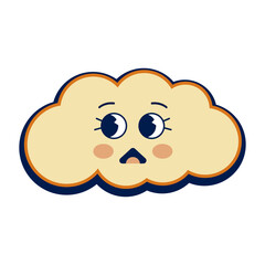 Retro Cloud Character