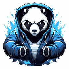 Fototapety  vector mascot logo Panda