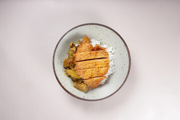 Chicken Katsu Curry with Rice - Japanese Food