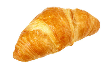 Single Croissant - Transparent PNG Background