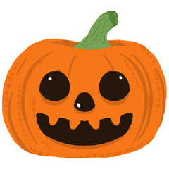 Halloween pumpkin face. Jack-o-lantern