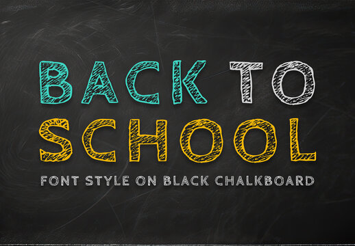 Back To School Chalkboard and Generative Ai