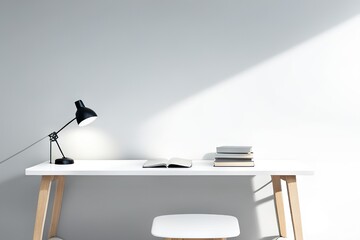 work desk with empty space. Stylish Modern Interior