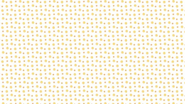 Orange polka dot pattern.Looping video background.(052) 