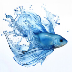 water splashes fish - 634607609