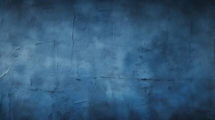 Fototapeta na wymiar Generative AI : Empty old dark blue cement wall texture backgrounds