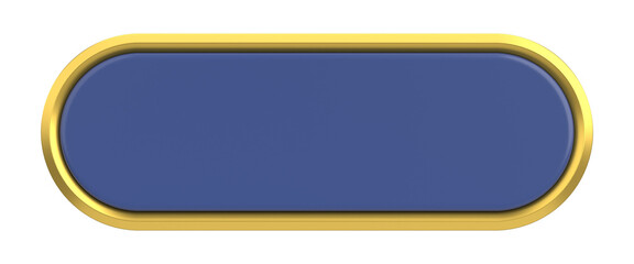 Obraz premium Luxury button. Empty button. 3D illustration.