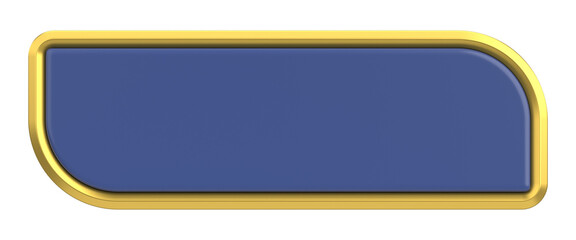 Obraz premium Luxury button. Empty button. 3D illustration.