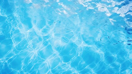 Fototapeta na wymiar Generative AI : Pool water abstract background, cold fresh natural backdrop, rippled texture and pattern, blue swimming pool seamless surface, summer travel vacation and leisure concept