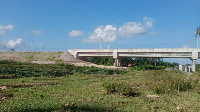 commuter train  construction site in kluang, johor,  malaysia
