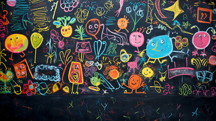 Whimsical Back-to-School Adventures: Chalkboard Doodles and Playful Creativity