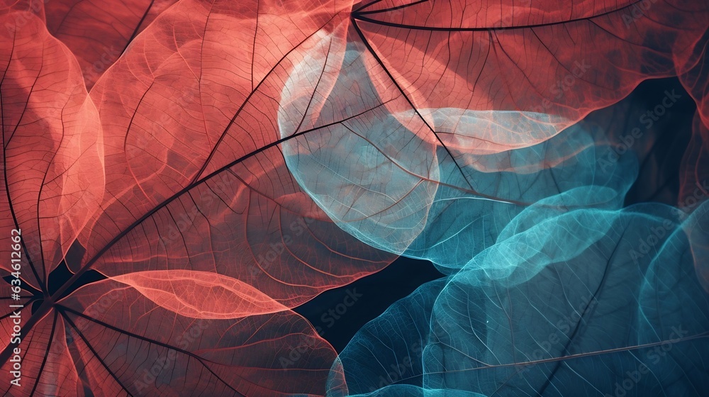 Poster generative ai : leaf background. leaf background concept