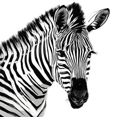 Fototapeta na wymiar zebra illustration isolated