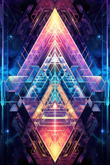 Colorful abstract geometric background