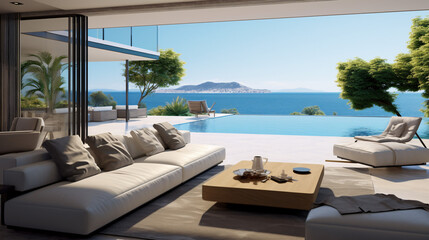 Luxury villa with terrace and floor