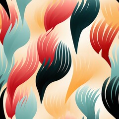 Fototapeta premium seamless pattern with feathers