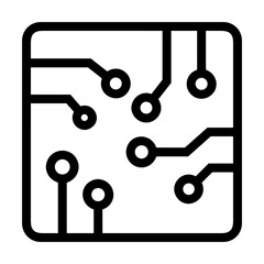 artificial intelligence technology icon symbol vector image. Illustration of artificial intelligence futuristic information human learning software design image