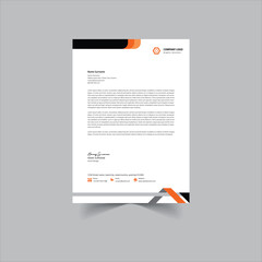 Modern business and corporate letterhead template