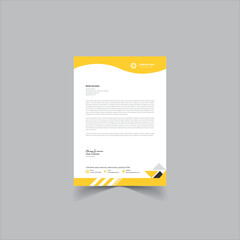Modern business and corporate letterhead template