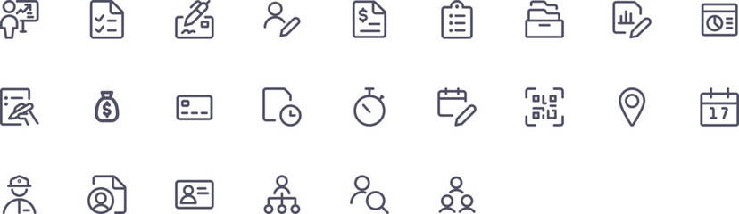 set of icons for business 