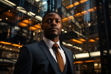 Fototapeta premium Entrepreneur standing tall despite a setback - stock photography concepts