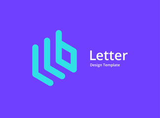Letter B logo icon design template elements