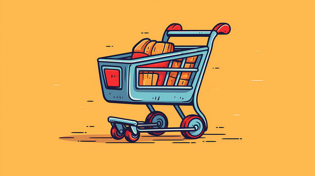 Shopping Cart Cartoon Images – Browse 42,920 Stock Photos, Vectors, and ...