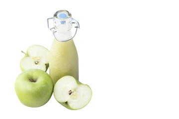 apple fresh in bottle on isolated background
