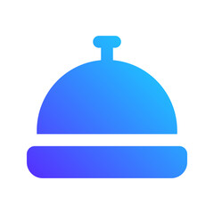 desk bell gradient fill icon