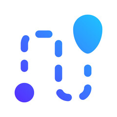 destination gradient fill icon