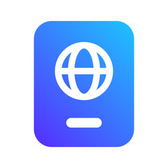 passport gradient fill icon