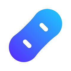 snowboard gradient fill icon