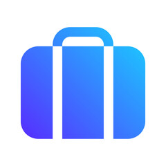 suitcase gradient fill icon