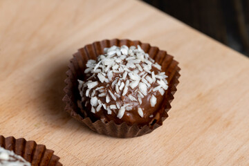 Chocolates with coconut sweet filling