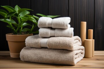 Spa set towels. Generate Ai