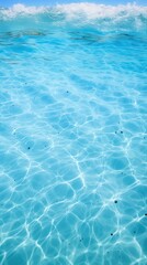 Obraz premium Tropical beach with white sand and turquoise sea water.Generative Ai