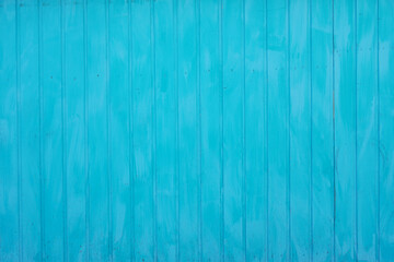 Fototapeta na wymiar cyan blue wooden wall paneling background