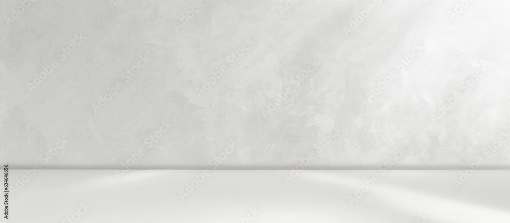 Aufkleber minimal abstract background for product presentation. llight on gray plaster wall.