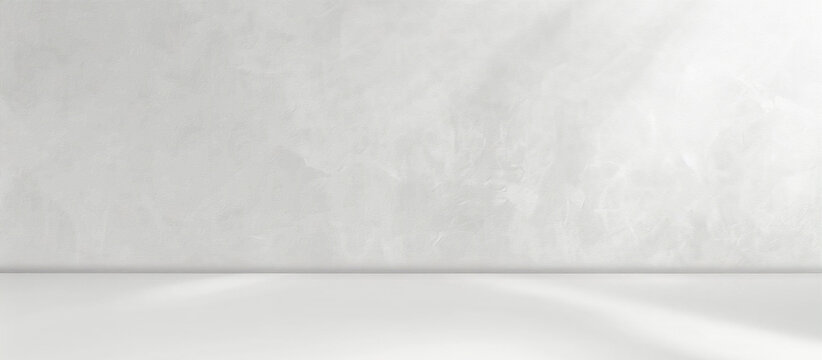 Minimal abstract background for product presentation. Llight on gray  plaster wall.