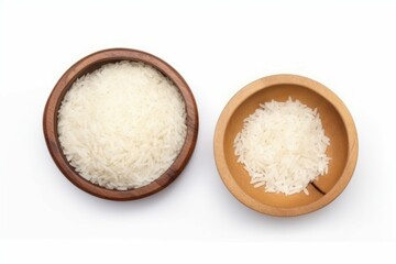 Fototapeta na wymiar White rice bowl organic. Generate Ai