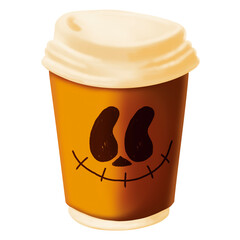 Paper Coffee cup Halloween