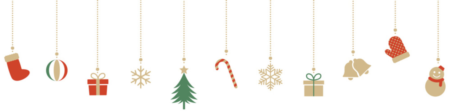 クリスマスのアイコンのオーナメント