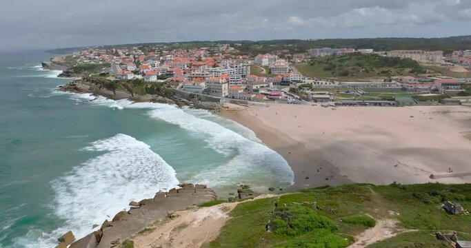 View of Apple Beach (Praia das Macas), Portugal
