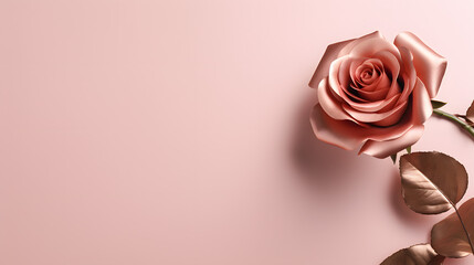 Pink Rose Close Up Background