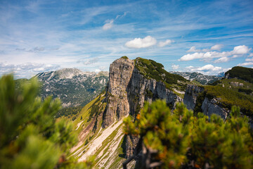 Berggipfel in den Alpen Österreichs