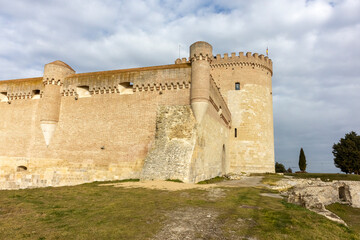 Fototapeta na wymiar medieval castle on top of the hill