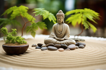 "Zen Garden Serenity: A Sanctuary of Mindfulness and Inner Peace"
