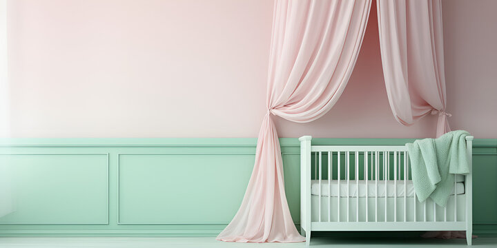 A little  baby dream bedroom pink and turquoise meet poised taupe.